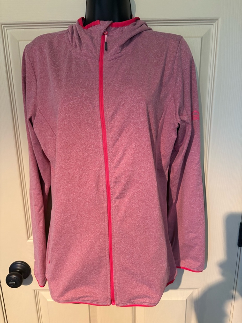 McKinley Women's Pink Full-Zip Hooded lightweight sweater
